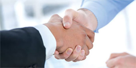 Business handshake